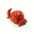 [Ceramic Crab Ashtray] Ceramic Ashtray, Unique Irregular Crab-Shaped with Lid - Fly-Resistant | Whimsical Ashtray for Home and Office Decor, Smoke Accessory